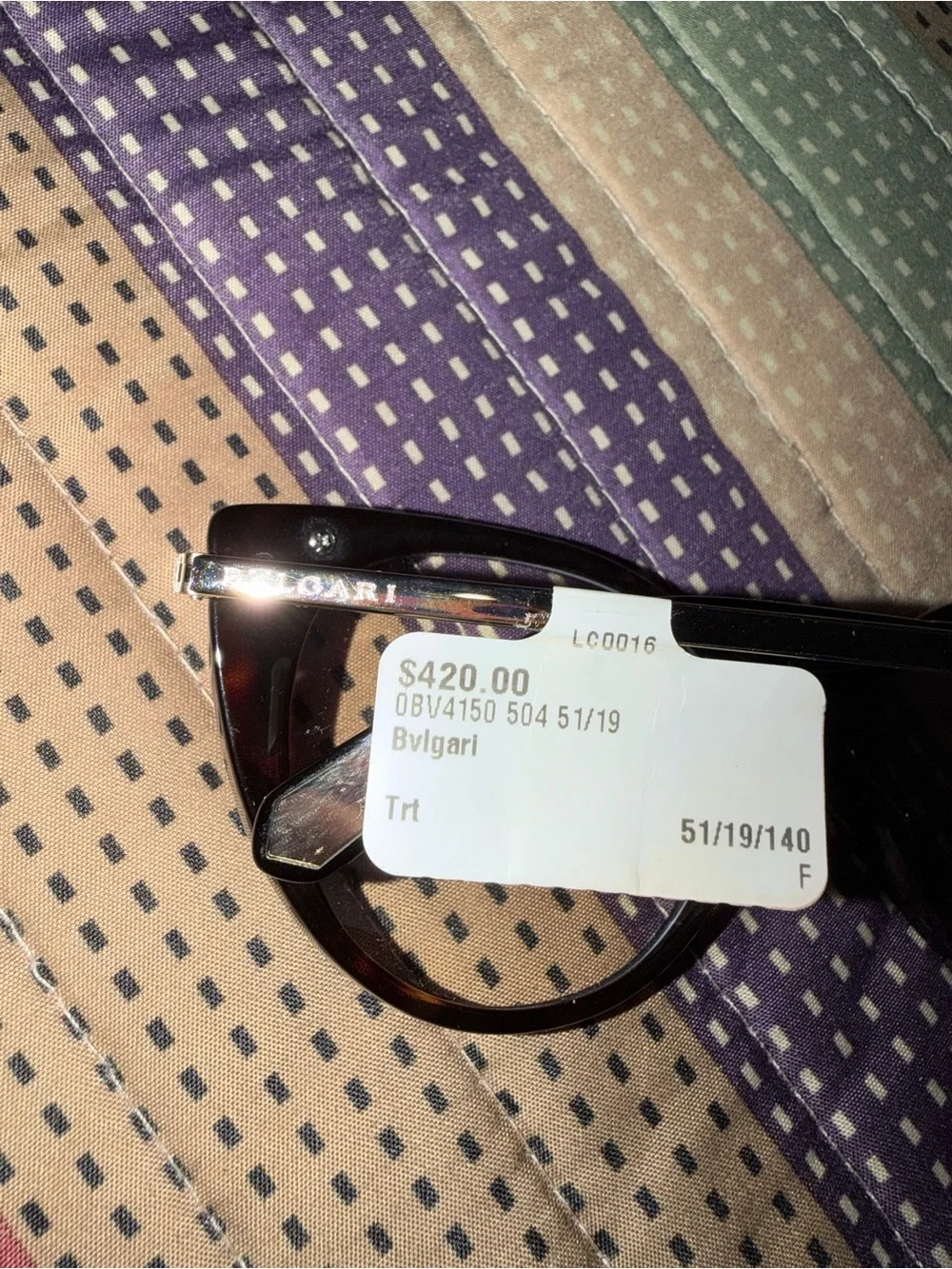 Bvlgari Women's Dark Tortoiseshell Round-Edge Glasses